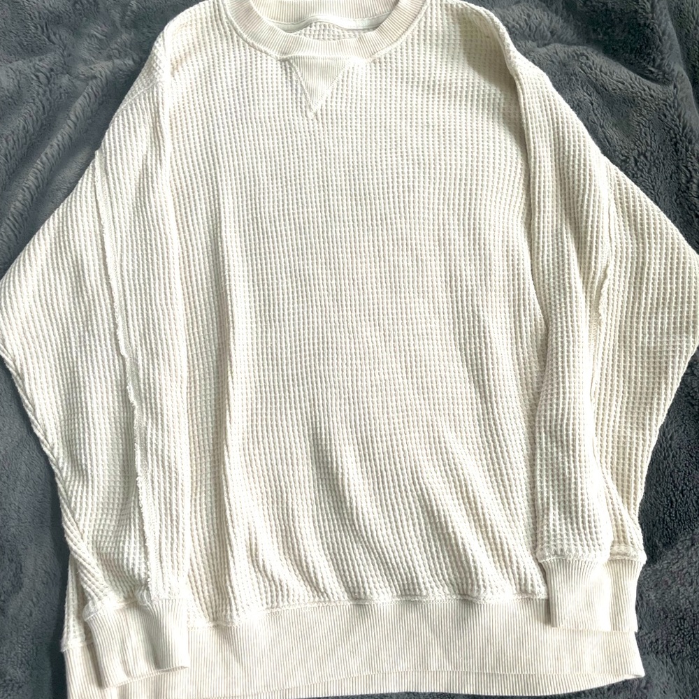 Aerie waffle knit sweater